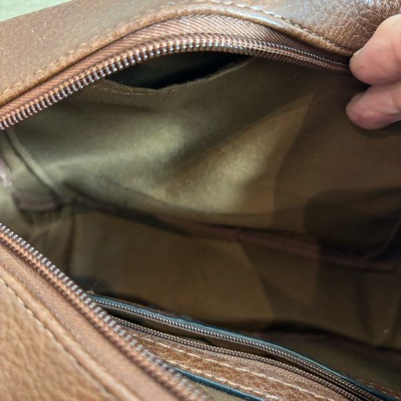 BUENO Small Leather Crossbody Zipper Closure Buckle Decoration Purse Bag - Picture 7 of 10